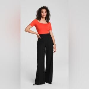 Spanx hi rise flare classic black trouser pants womens XL NEW office career